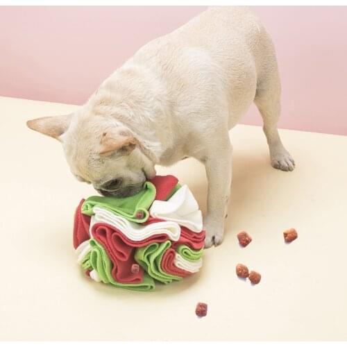 Soft pet snuffle ball interactive toys Sniffing ball Nose Smell Training Sniffing Dog cat Puzzle Toy Slow Feeding Food Dispenser