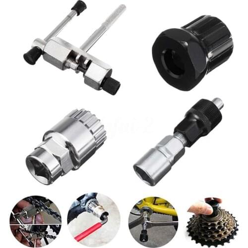 Bike Bicycle Repair Tool Kit Set 4Pcs Mountain Bike MTB Bicycle Crank Chain Axis Extractor Removal Repair Tool Kit For Bike A1