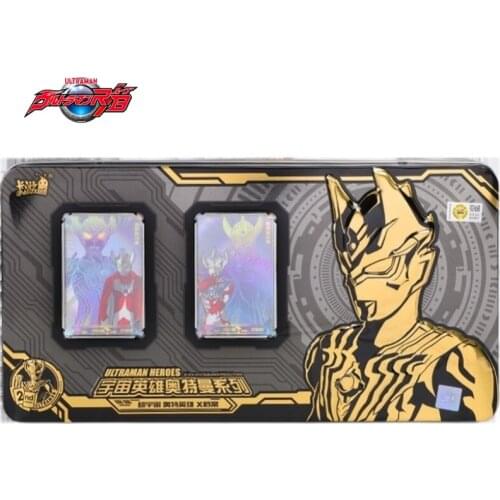 NEW Anime Japan 2nd anniversary Souvenir box version Ultraman card golden card 3D 2XR SP GP collect Cards Christmas gift toys