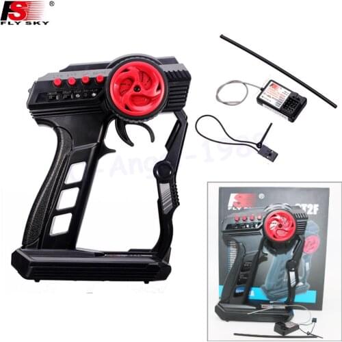 Flysky FS-GT2F 2CH 2.4GHz Transmitter With FS-GR3F Receiver 2CH 2.4G For Rc Car Boat