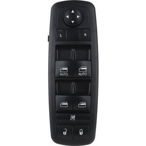 9Pin Arrival Power Window Switch Driver Side for Dodge Ram 2009-2012 4602863AD 4602863AB 2018 Yellow Light