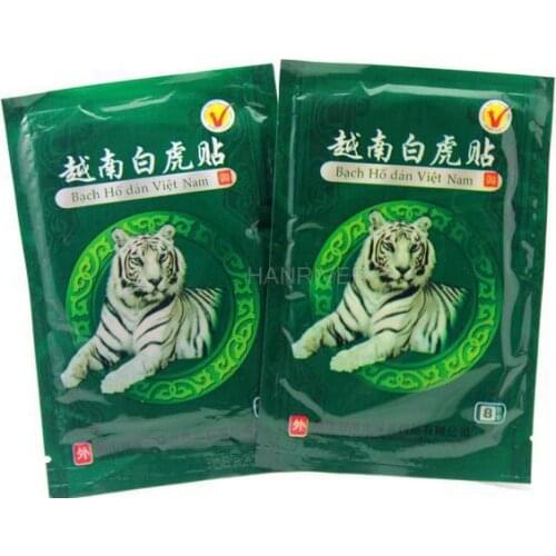 48pcs Vietnam Creams White Tiger Balm Meridians Patch Body Massage Lumbar Pain Relief Cervical Spondylosis Balm Plaster