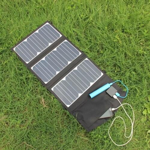 Portable 27W 5V Solar Charger Folding Foldable Waterproof Solar Panel Charger Power Bank Battery Charger Free Shipping