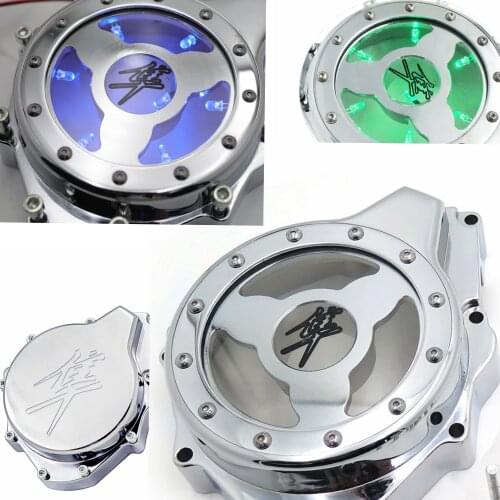 Aftermarket Free Shipping Motorcycle Parts Glass See Through Engine Stator Cover For Suzuki GSX1300R Hayabusa 1999-2019 CHROMED