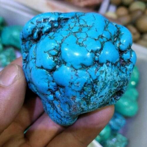 100g Natural Turquoise Mineral Bare Stone Mineral Crystal Stone 3-5cm