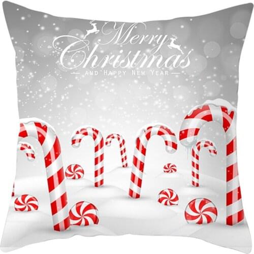 Merry Christmas Snowflake Cushion Cover Christmas Decorations for Home Pillow Cover Sofa Pillowcase Throw Pillow Case