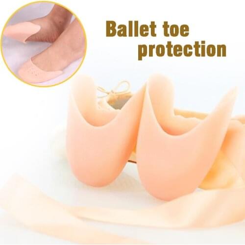2Pcs/Pair Silicone Dancers Fitness Toe Set Protection Sleeve Super Soft Ballet Shoe Covers Toes Protector