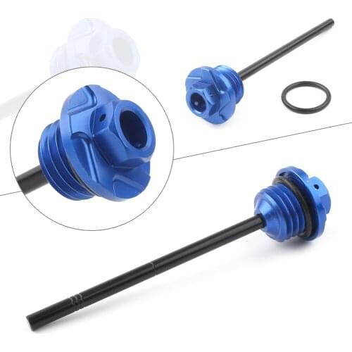 Blue CNC Motorcycle Oil Fluid Dipstick Dip Stick For Yamaha Raptor 660R/700/700R YFM660R YFM700 YFM700R YFZ450 YFZ450 2004-2018