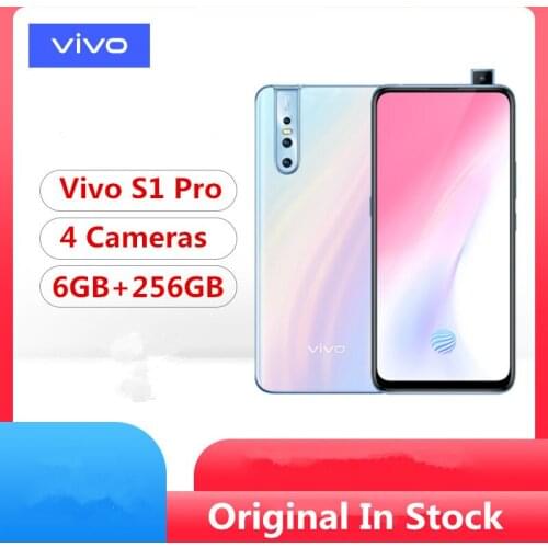 Vivo S1 Pro Mobile Phone 6.39 inch 6GB RAM 256GB ROM Snapdragon 675 Octa Core Android 9 Camera 32MP 3700mAh Smartphone