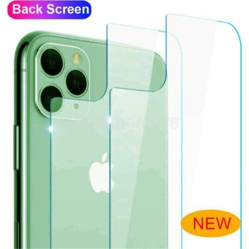50pcs Back Rear Tempered Glass For IPhone 11 Pro max XR XS MAX X 8 Plus Screen Protector Protective Film Transparent