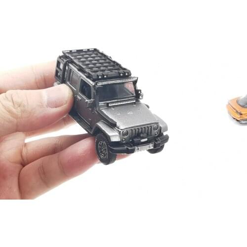 1:64 Handmade off-road vehicle model car snokle for Wrangle garage scene decoration 2pcs