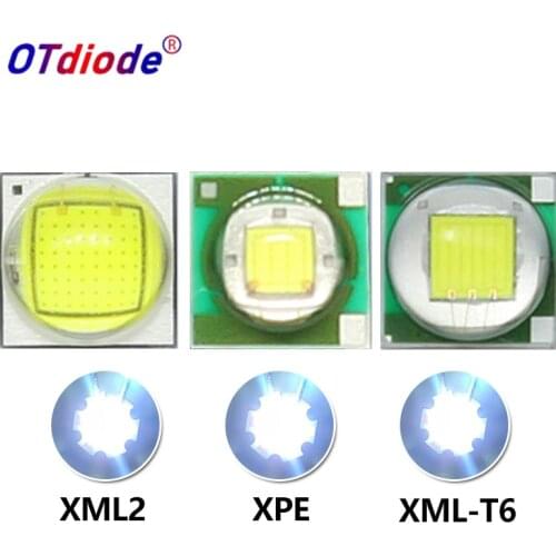 10PCS 1W 3W XPE 3.5*3.5mm 5W 10W 5*5mm XML-T6 XML2 3V LED diodes LED Bulb LED Lamp Bead Flashlight Amber White Signal light DIY