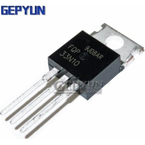 10PCS FQP33N10 33N10 TO220 TO-220 Gepyun