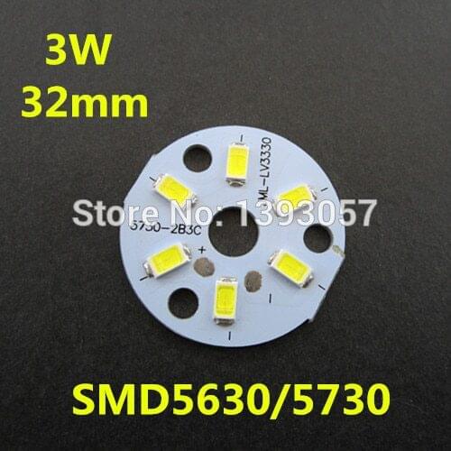 10 pcs/lot 3W 5630/ 5730 Brightness SMD Light Board LED Lamp Panel For Ceiling PCB Pre-soldered LEDs