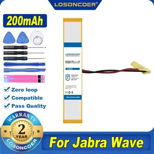 100% Original LOSONCOER NEW AHB360819(29)-2P 200mAh Battery For Jabra Wave AHB360819(29)-2P