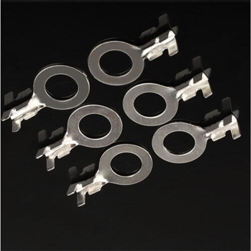 100pcs/lot 431 8mm Dia Copper Circular Splice Terminal Wire Naked Connector For 0.2-6.0mm2