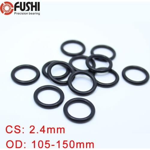 CS2.4mm NBR ORing OD 105/110/115/120/117/125/130/135/140/145/150* 2.4mm 20PCS O-Ring Nitrile Gasket seal Thickness 2.4mm ORing