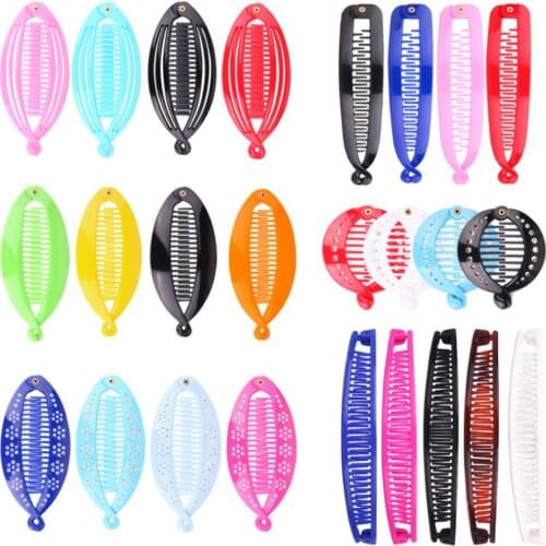 25pcs Banana Hair Clip Set Fish Clips Girls Candy Colorful Hair Claws Barrettes Hair Accessories Ponytail Holder Clamp Women