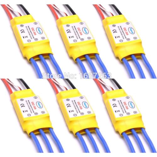 30A Brushless ESC Motor Speed Controller RC BEC ESC T-rex 450 Helicopter Multicopter