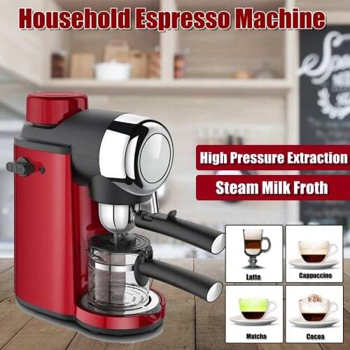 800W Stainless Steel Coffee Maker Portable Espresso Coffee Machine With Coffee Kettle 220-240V 240ML Household Kitchen Appliance