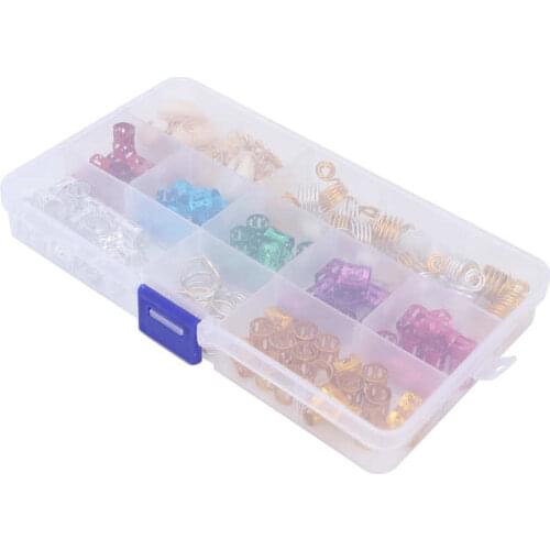 Eyelash Extension Individual Eyelash Hair Jewelry Braiding Rings Adjustable Metal Cuffs Hair Braiding Dreadlocks Decoration