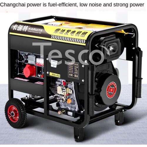 Power 5 KW Diesel Generator Set Home with 220V Small Mute 3/6/8/10kW Single Three-Phase 380
