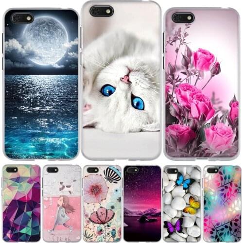 For Huawei Honor 7a RU 5.45 inch Case For Huawei Y5 Prime 2018 Case TPU Back Cover For Honor 7s Play 7A DUA-L22 Cat Anime Bumper
