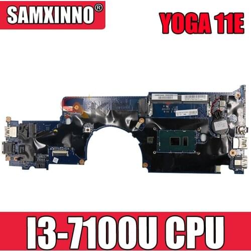 Laptop motherboard For LENOVO Thinkpad YOGA 11E Core SR2ZW I3-7100U Mainboard 01HY359 01YT007 DALI8KMB8D0 Tested 100