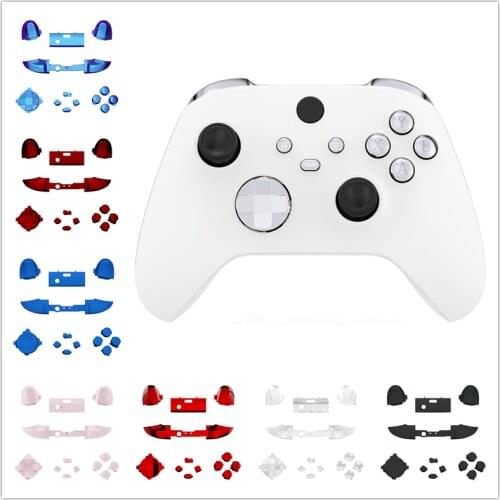 EXtremeRate Replacement Buttons LB RB LT RT Bumpers Triggers D-pad ABXY Start Back Share Keys for Xbox Series X / S Controller