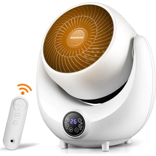 220V Electric Fan Heater 3 Gear Adjustment Cold And Hot Air Circulation Fan Energy Saving Fast Heating With 9H Timer