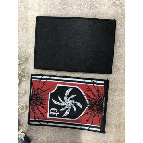 Customized Logo Iron On Badges Over-Locking Patches For Coats Jeans Backpack