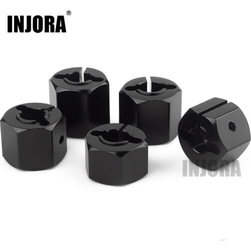 INJORA 4Pcs 12MM Wheel Hex Hub Thickness 7/8/9/10/11/12mm for 1/10 RC Crawler Axial SCX10 90046 Tamiya MST RC Car Part