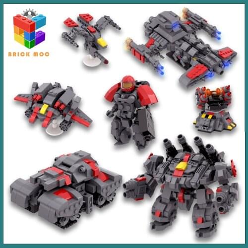 Star Empire Space Military Fighter Tank Mecha Model Technical Building Blocks Soldiers Figures Bricks Toys For Boys