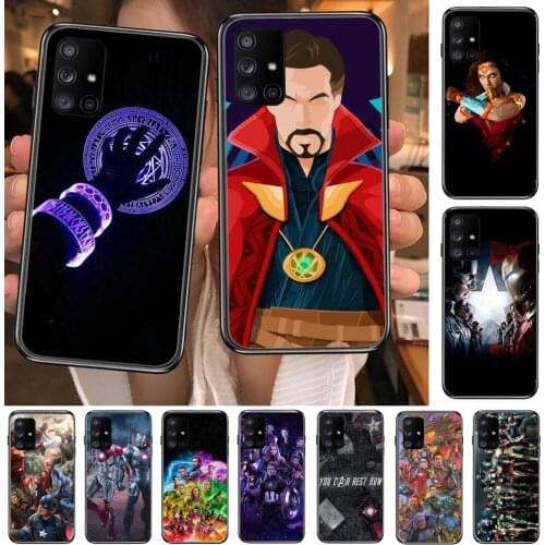Marvel lovely Phone Case Hull For Samsung Galaxy A 50 51 20 71 70 40 30 10 80 E 5G S Black Shell Art Cell Cove