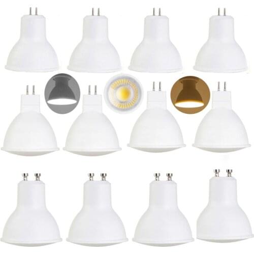 5Pcs LED COB Spotlights MR16 GU5.3 GU10 5W 7W Spot light Bulb Ultra Bright Lamp 85-265V 30 Degree Beam Angle For Home Shop Decor