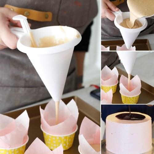 1PC Adjustable Frosting Candy Hand-hold Funnel Cream Cake Muffin Chocolate Pastry Mold Batter Dispenser Baking Pastry Tools