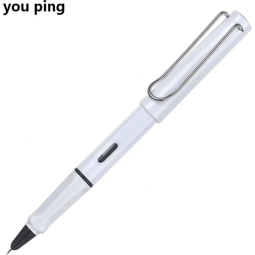 High quality 555 White Business office 4 types nib Fountain Pen student School Stationery Supplies ink pen