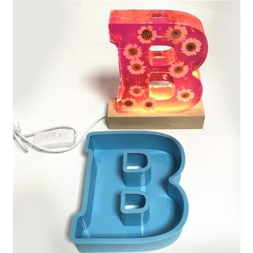 Silicone Alphabet Molds Large Letter Molds Epoxy Resin Molds for DIY Craft Birthday Party Wedding Home Decoration