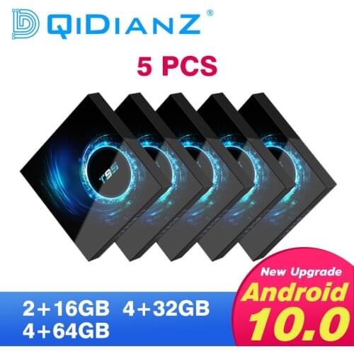T95 5pcs TV Box Andriod 10 4GB 32GB 64GB tv box Allwinner H616 Quad Core 1080P H.265 4K android tv Set Top Box Media Player iptv