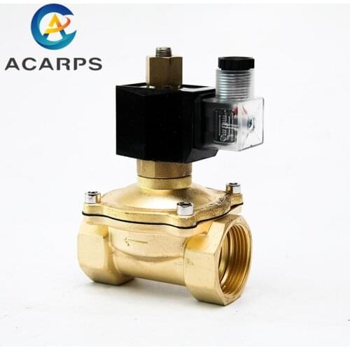 1-1/2" Brass Waterproof Solenoid Valve IP65 Normally Open Switch Valve Water Valve 220V 110V 24V 12V