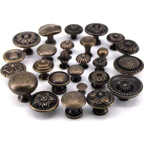 1x Antique Furniture Knobs Vintage Drawer Cabinets Door Cupboard Knobs and Handles Small Box knobs Kitchen furniture hardware