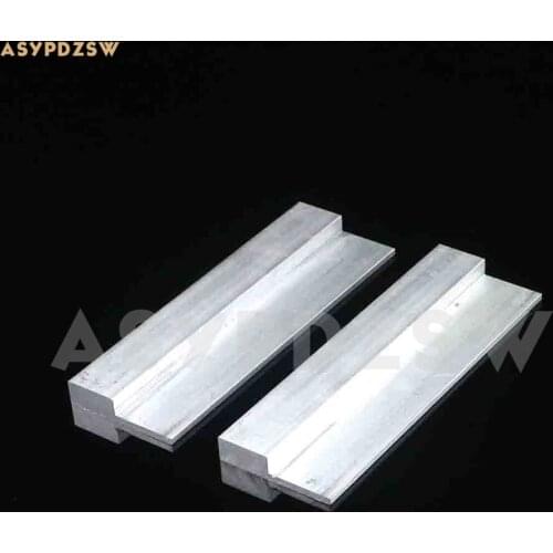 2PCS L250mm*62*13.6 Aluminum heat sink Power amplifier gold seal triod thermal conduction bridge