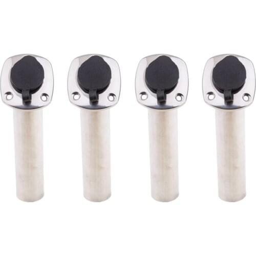 4 Pcs Stainless Steel Flush Mount Fishing Rod Holder 30 Degree Rod Pod For Marine Boat