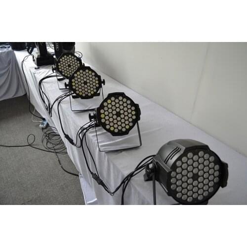 8pcs/LOT 54*3W High Power Wireless Remote Control Hand In Hand Stage Led Par Light RGB Color Changing for Night Club Disco light