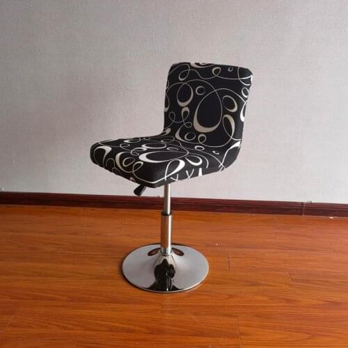 Bar Stool Chair Cover Low Back Chair Slipover Spandex Seat Case Elastic Rotating Lift Chair Cover Dining Seat Protector 2021 new