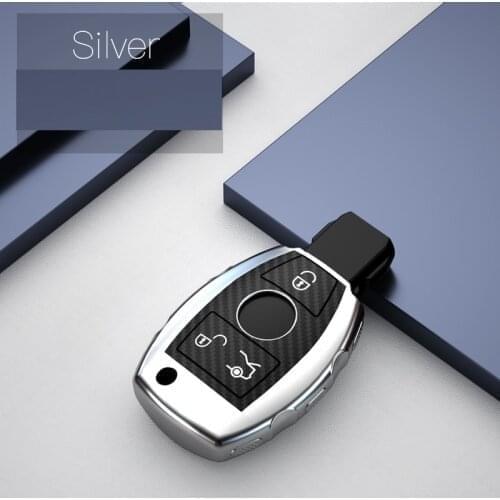 TPU+Carbon fiber grain Key Cover Key Case For Mercedes benz CLS CLA GL R SLK AMG A B C S class Remote key