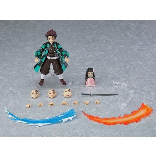 Demon Slayer Max Factory figma 498 Kamado Tanjirou Deluxe edition PVC Action Model Anime Figure Toys