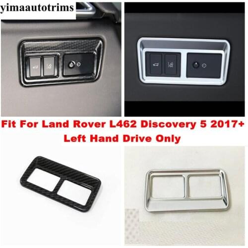 Head Lights Lamps / Tailgate Rear Trunk Control Button Panel Decoration Cover Trim For Land Rover L462 Discovery 5 2017 - 2020