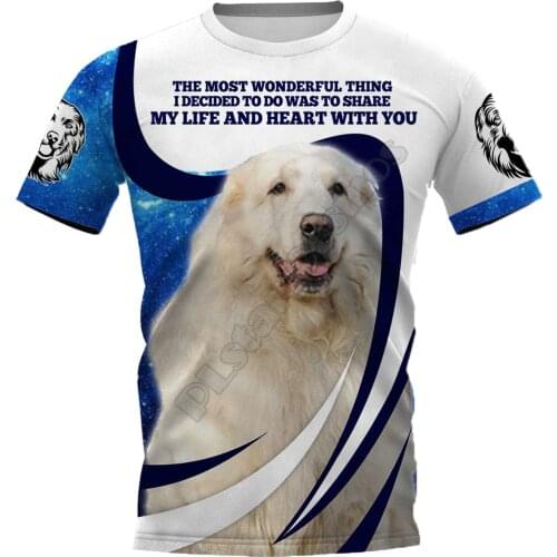 PLstar Cosmos Creat Pyrenees 3D Printed t-shirt Harajuku Streetwear T shirts Funny Animal Men For Women Short Sleeve 08