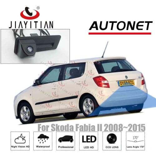 JIAYITIAN Trunk Handle camera For SKODA FABIA FL MK2 5J 2008 ~2015 Rear View camera Reversing Parking backup Camera CCD
